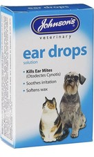 Johnsons Veterinary Products Pet Ear Drops For Dogs and Cats, Clear, 15 ml NEW.. Pet Products price