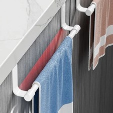 Towel Rail Cupboard Hanger Bar Over Door Kitchen Rack Bathroom Tea Hook Holder Towel Rack price