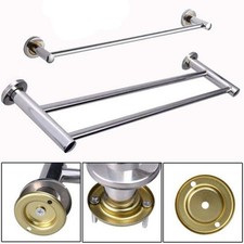 40/50cm Single Double Towel Rail Rack Holder Wall Mounted Bathroom Kitchen UK Towel Rack price