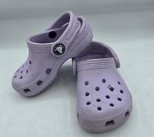 Kids Crocs Classic Purple Clogs Sandals Unisex Slipper Shoes Girls Boys Size C6 Unisex Children's Slippers & Sandals price