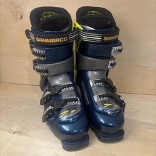 Sanmarco Cyber Carving Line Ski Boots Men's Size 9 Blue Black Silver Yellow Ski Boots price