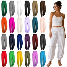 Womens Harem Trousers Ali Baba Ladies Long Pants Baggy Leggings Bottoms UK 8-26 Women's Trousers price