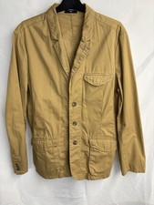 Gap Men’s Jacket Large Mustard Yellow Blazer Chore Worker Utility Summer Casual Men's Overcoat price