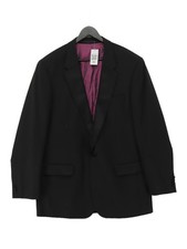 Skopes Men's Blazer Chest: 44 in Black Polyester with Wool Overcoat Men's Overcoat price