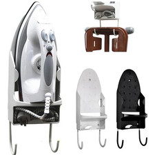 Ironing Board Holder Hanger Door Cupboard Wall Mount Storage Rack Black/White UK Wall Board price