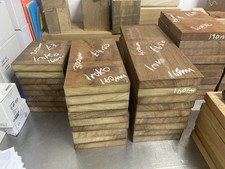 IROKO  -  Kiln Dried Rough Sawn 27mm Thick Hardwood timber offcuts * TEAK * Wall Board price