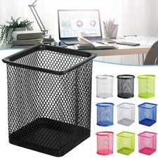 Desk Tidy Mesh Pen Pot Holder Pencil Stationery Office Organiser Storage Case Pen Holder price