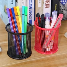 Desk Tidy Mesh Pen Pot Holder Pencil Stationery Office Organiser Storage Case Pen Holder price