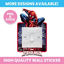 SPIDERMAN LIGHT SWITCH SURROUND WALL STICKER DECAL KIDS GIRL BOY BEDROOM Wall Sticker price
