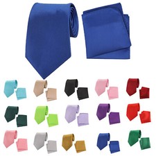 Men’s Tie and Pocket Square Handkerchief Set Wedding Business Formal Event Wear Tie Set price