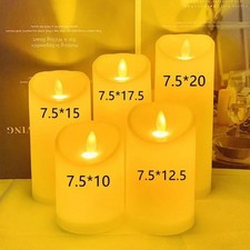 LED Flameless Pillar Candles Flickering Battery Operated Warm Light Set Decorative Candle price