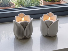 Tulip Tealight Holder LED Candle, Modern Spring Decoration, Home Decor Gift Decorative Candle price