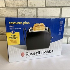 🌟 Russell Hobbs Textures 2-Slice Toaster - Black 🌟 Toasters price