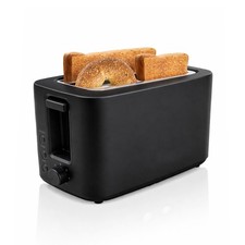 2 Slice Bread Toaster 6 Level Browning with Crumb Tray Reheat Cancel 800W Black Toasters price