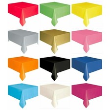 Plastic Party Table Cover Cloth Wipe Clean Party Tablecover Rectangle Tablecloth Tablecloth price