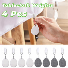 4x Windproof Marble Teardrop Tablecloth Weights With Metal Clips Tablecloth Drop Tablecloth price