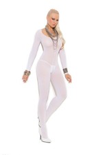 Sleeved Crotchless Bodystocking Sexy Lingerie Erotic Black Nude White 1606 Body Stocking price