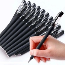 10pcs Black Gel Pens Student Office Exam Signature School Stationery Set UK Office Set price