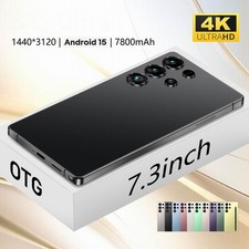 7.3" Smartphone mobile BLACK Unlocked Android 15 16GB RAM 1TB ROM Dual SIM 5G Mobile Phones price