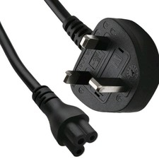 C5 UK 3 PRONG CLOVER POWER LEAD CORD CABLE for Laptop & PC Power Cable price