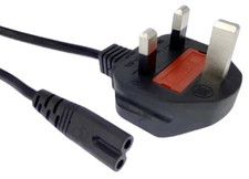 Figure 8 Mains Power Lead IEC C7 Cable PS5 PS4 PS3 Xbox One Slim UK Plug Fig 8 Power Cable price