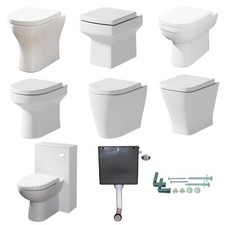 Back To Wall Toilet BTW WC Pan Soft Close Seat Concealed Cistern Furniture Unit Toilet price