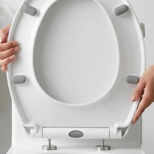 LUXURY BATHROOM SOFT CLOSE WHITE TOILET SEAT SEATS WC HEAVY DUTY QUICK RELEASE Toilet price