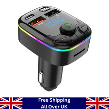 Bluetooth FM Transmitter Car Kit MP3 Player USB Charger Handsfree Adapter Type C Chargers & Kits price