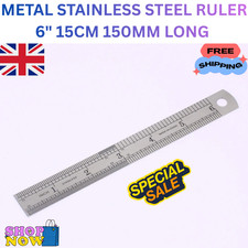 METAL STAINLESS STEEL RULER METRIC & IMPERIAL 6" 15CM 150MM LONG ENGINEERS RULE Ruler price