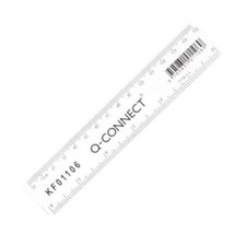 15cm Clear Plastic Ruler - Transparent 6" - School Office - Metric & Imperial Ruler price