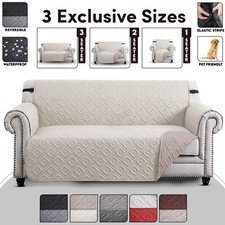 Sofa Slip Covers Reversible Waterproof Quilted Throw Pet Protector Couch Cover Three-Seater Sofa price