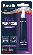 BOSTIK All Purpose Clear Adhesive Quick Drying Extra Strong Glue - 20ml Adhesive - Glue price