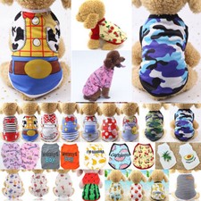 Cute Pet Dog Cat Clothes Summer Puppy T Shirt Clothing Small Dogs Chihuahua Vest Modest Clothing price