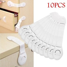 10Pcs Child Proof Safety Catch Cupboard Cabinet Door Drawer Lock Latch Baby Kids Baby Cabinet Lock price