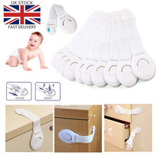 1/5/10x Baby Safety Kid Child Lock Proof Cabinet Cupboard Drawer Fridge Pet Door Baby Cabinet Lock price