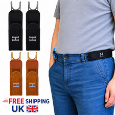 Invisible Elastic Belt No Buckle: Adjustable Metal Hook Waist Strap Unisex Wear Men's Belt price