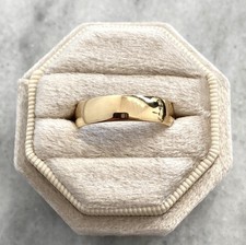 Band Ring 9ct Gold Wedding Groom Bride Hallmarked 375 Yellow Gold - Size T Gold Wedding Band price