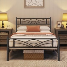 3ft Single Bed Frame Mattress Foundation Metal Iron Bed with Under-bed Storage Bed price