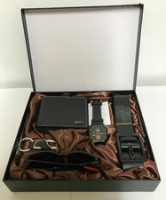 Accessory Gift Set For Men 5 Pieces Wallet Sunglasses Watch Belt Keyring Boxed Men's Watch, Belt and Wallet Sets price