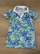 Lilly Pulitzer GIRLS ALDEN DRESS, SUNWASHED BLUE, PLUMES IN BLOOM Size S (4-5) Girls' Dress price