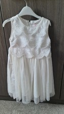 Girls White Dress Aged 4 Girls' Dress price