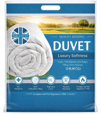 POLY COTTON DUVET QUILT WARM SINGLE DOUBLE KING BED ANTI ALLERGY SOFT ALL TOG Quilt price