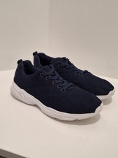 Women's Navy Mesh Trainers UK 4 EU 37 Lightweight Casual Walking Running Shoes Women's Casual Shoes price