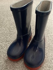 Wellington Boots Boys UK Size 6 Navy Blue Primark VGC Boys' Boots price
