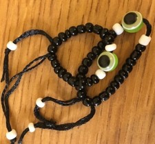 Handmade Evil Eye Protection Newborn Baby Bracelet Black Bead Reiki Anklet Baby Evil Eye Beads price