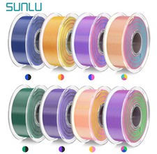 SUNLU Silk PLA Plus 3D Printer Filament 1.75mm 1KG Dual/Tri color High Toughness Filament price