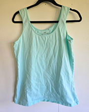 George Women’s Light Blue Solid Fitted Scoop Neck Wide Strap Tank Top 16 Women's Tank Top price