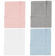 100% Premium Cotton Cellular Baby Blanket Cot Pram Moses Basket, 60x90cm Baby Blanket price
