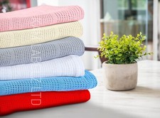 New 100% Cotton Baby Cellular Blanket For Crib Pram Cot Bed 70x90cm Economy Pack Baby Blanket price