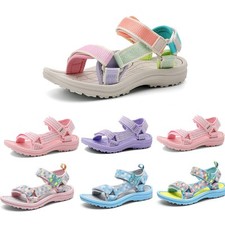 Kids Girls Camouflage Sandals Slippers Beach Strappy Flat Comfy Summer ShoesSize Girls' Slippers & Sandals price
